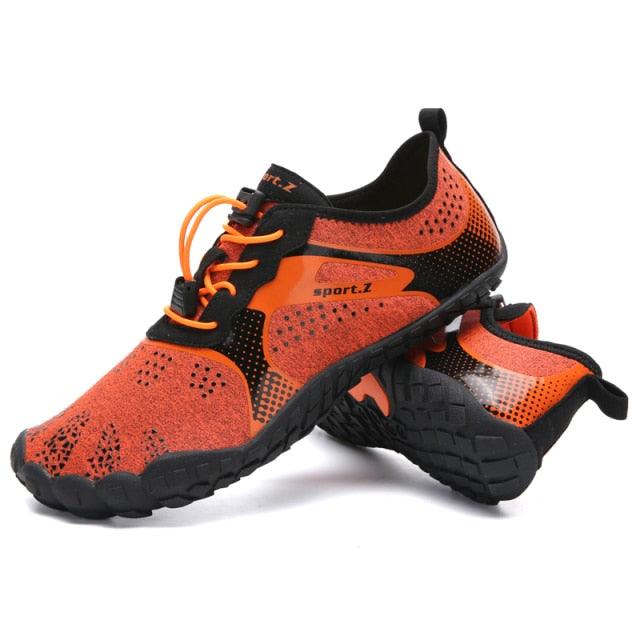 Summer Outdoor Mens Sports Water Shoes Non-Slip Beach Shoes Barefoot Upstream Shoes Quick-Dry Aqua Sock Barefoot For Beach Swim River Pool Lake Hiking Kayaking Surfing