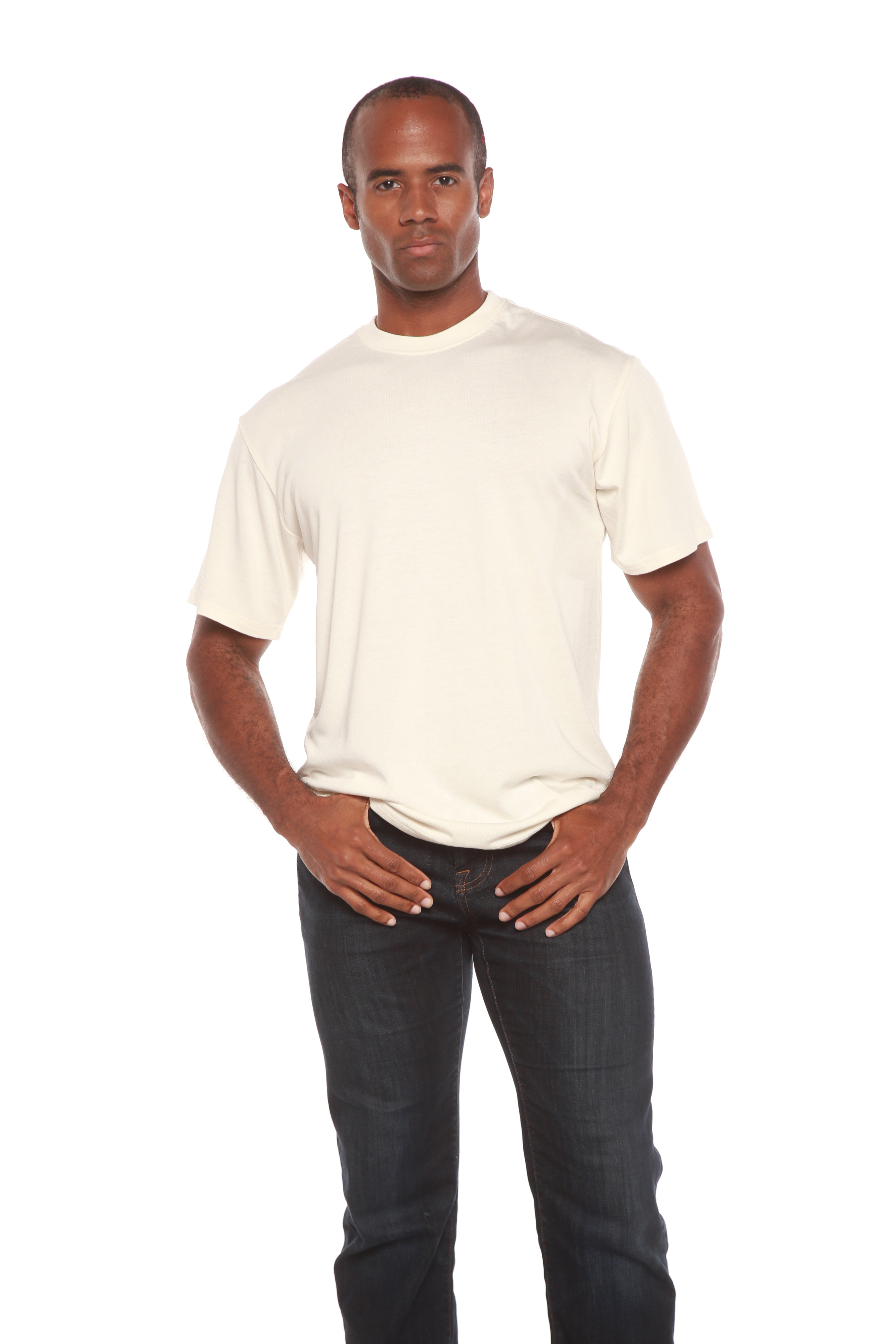 Men’s Bamboo Organic Cotton Classic Short Sleeve Casual T-Shirt