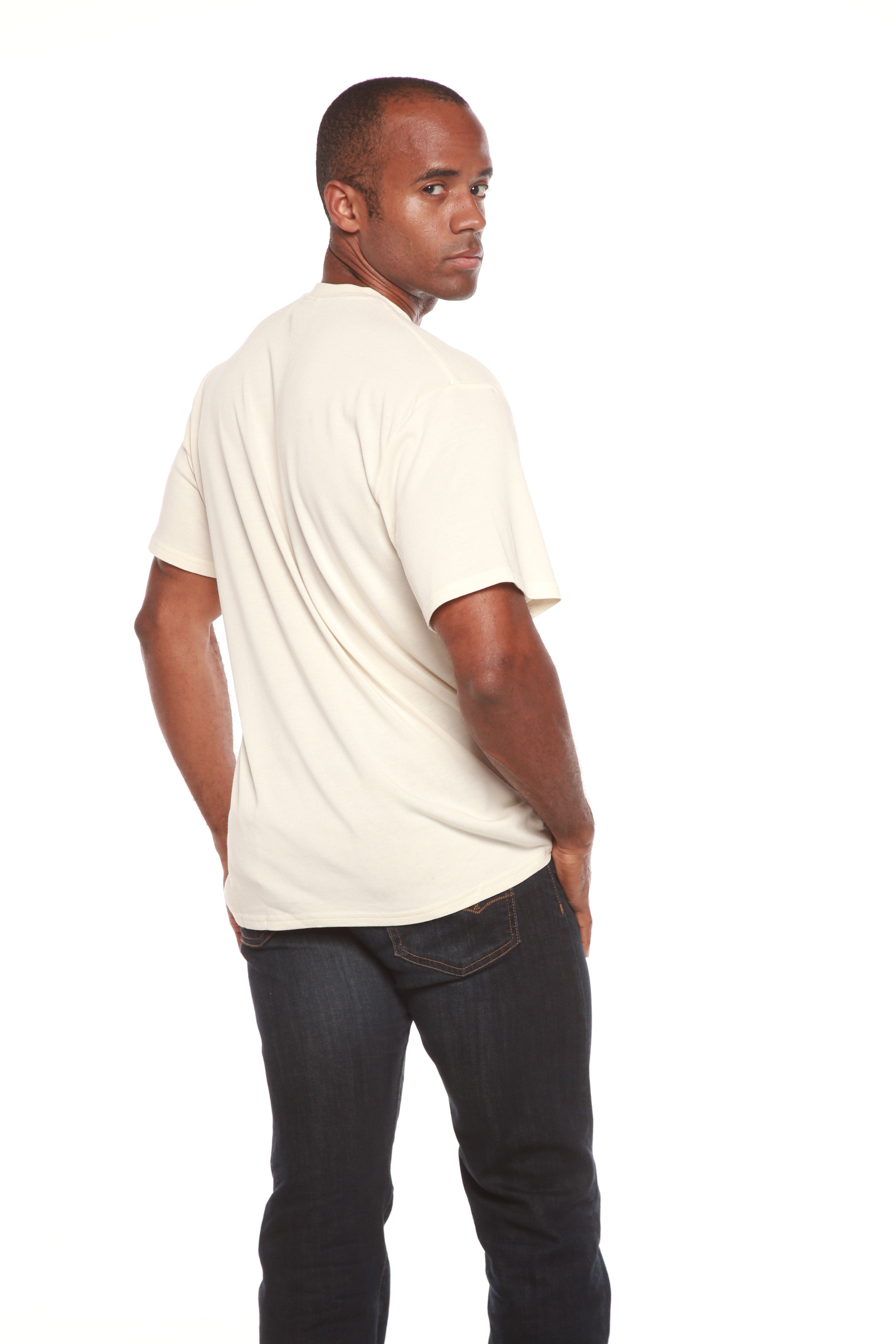 Men’s Bamboo Organic Cotton Classic Short Sleeve Casual T-Shirt