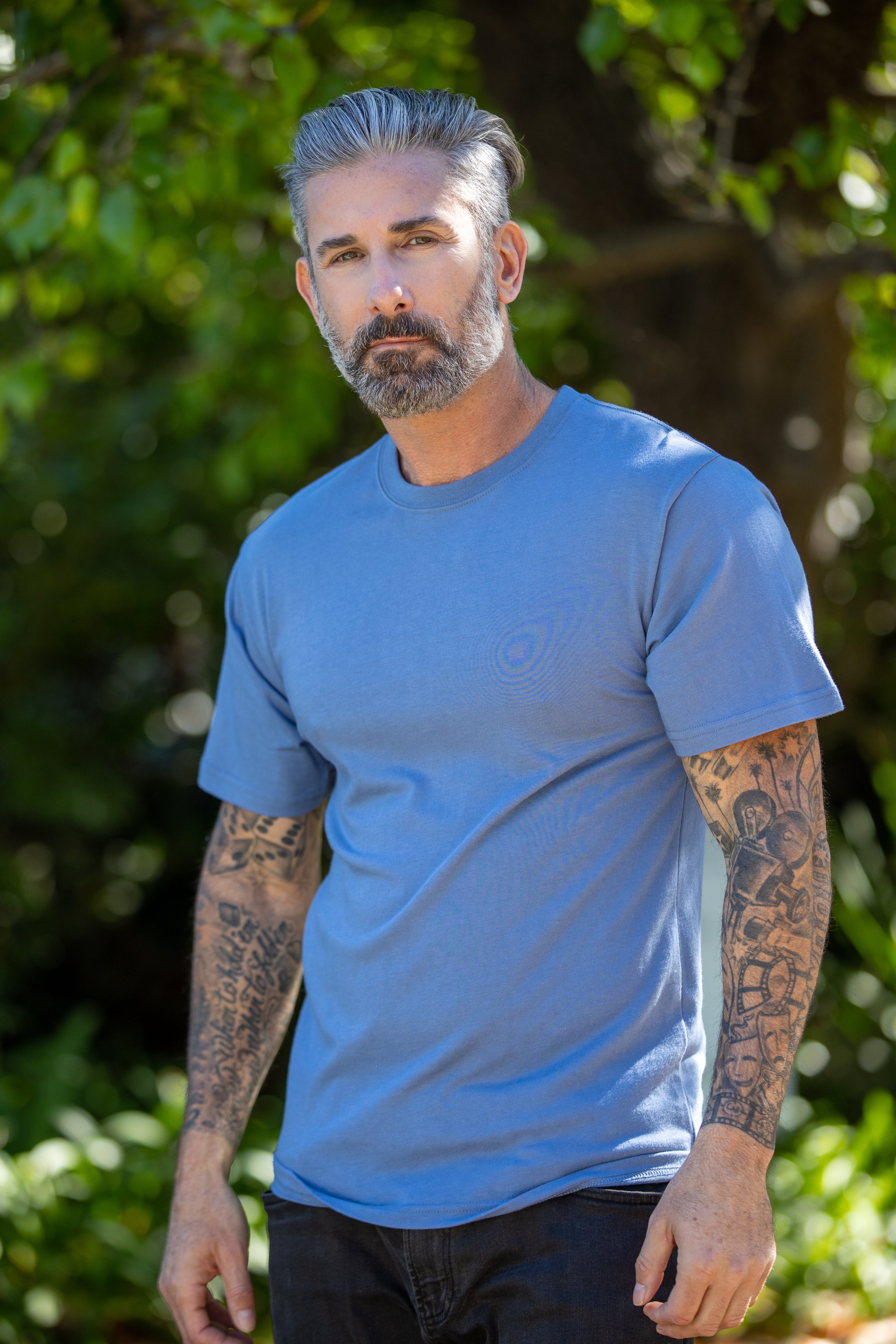 Men’s Bamboo Organic Cotton Classic Short Sleeve Casual T-Shirt