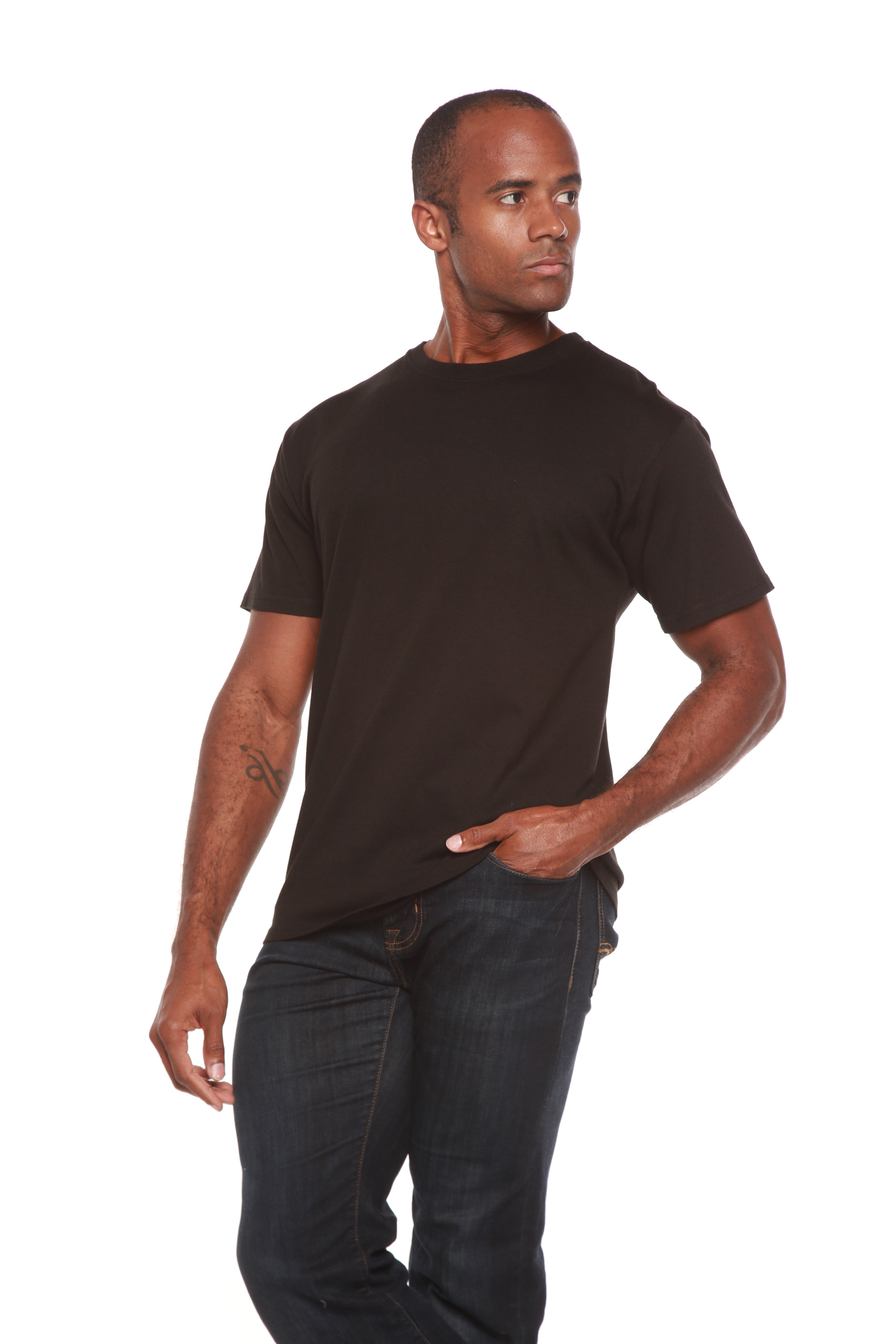 Men’s Bamboo Organic Cotton Classic Short Sleeve Casual T-Shirt