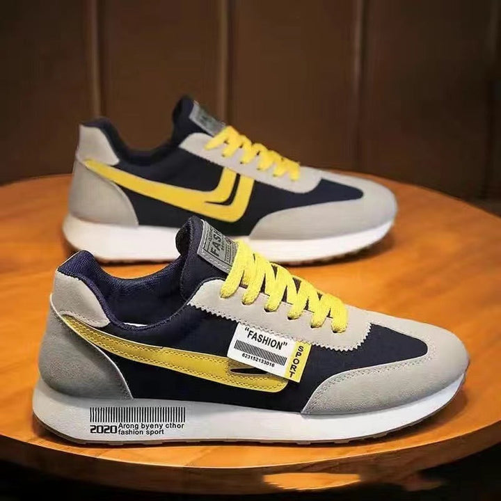 Trendy Student Sports Board Casual White Sneakers Everyday Footwear