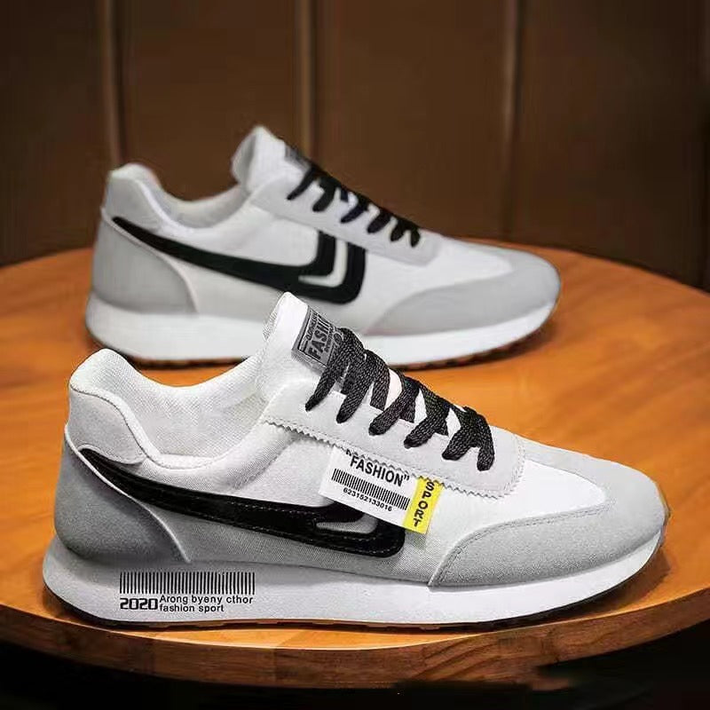 Trendy Student Sports Board Casual White Sneakers Everyday Footwear