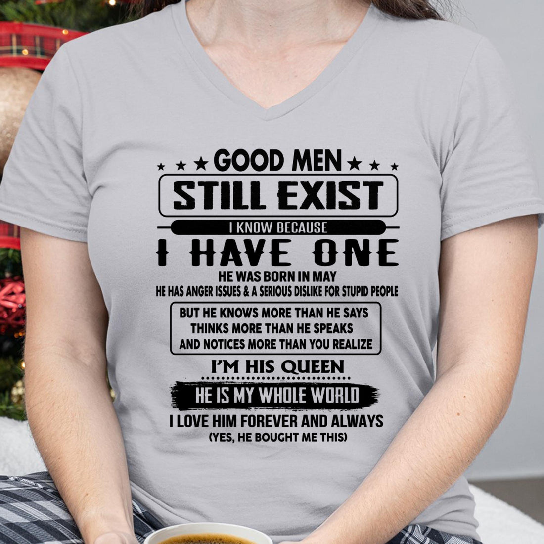 May - Good men Still Exist - gift for your girlfriend, wife from Husband - NGHL05 (SKU-GM-05)