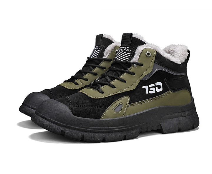 Men’s Winter Fleece Martin Casual Anti-Cold Snow Boots Footwear